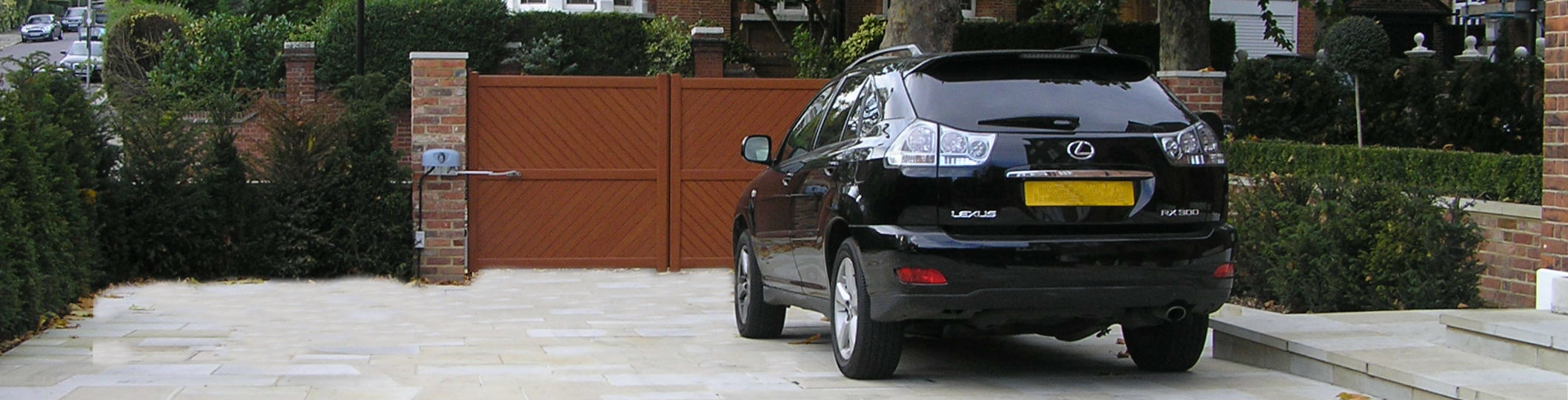 Automatic Aluminium Swing Gate To Prevent Car Theft