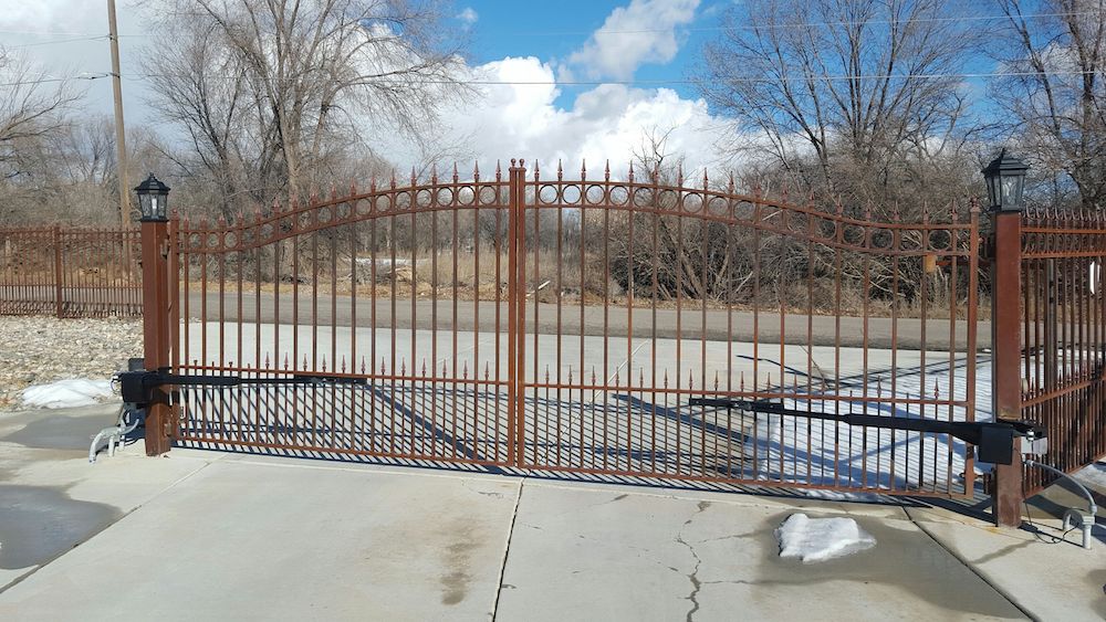 rusted iron gate