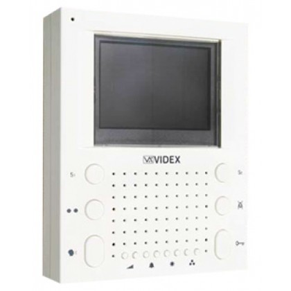 Videx SL5418 white surface mount slim line handsfree video monitor