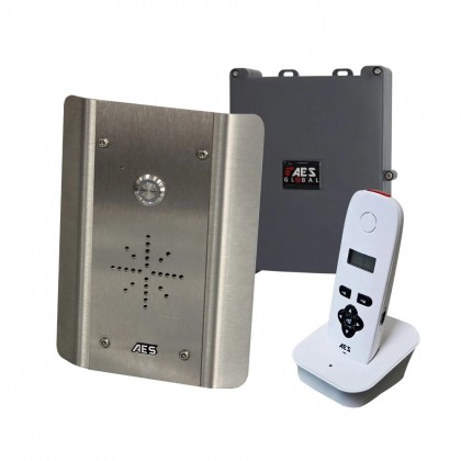AES 603-AS digital wireless audio intercom system in stainless steel