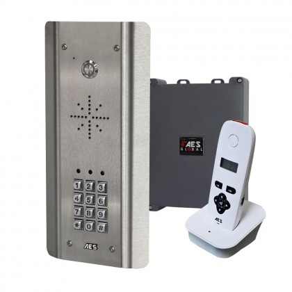 AES 603-ASK stainless steel digital radio audio intercom with keypad