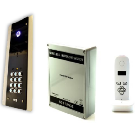 AES 603-FBK flush mount digital 1.88GHz wireless intercom with keypad AES 603-FBK flush mount digital 1.88GHz wireless intercom with keypad