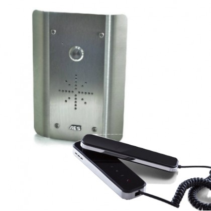 AES Slim CL-AS wired stainless steel audio intercom kit