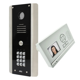 AES 705-HF-ABK-EU New DECT 2.4G wireless video intercom architectural model with keypad and desk/wall video monitor - DISCONTINUED