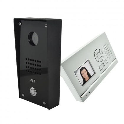 AES 705-HF-IB-EU New DECT 2.4G wireless video intercom imperial model with desk/wall video monitor