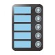 AES CellcomPrime Illuminated module with 1 to 5 buttons option