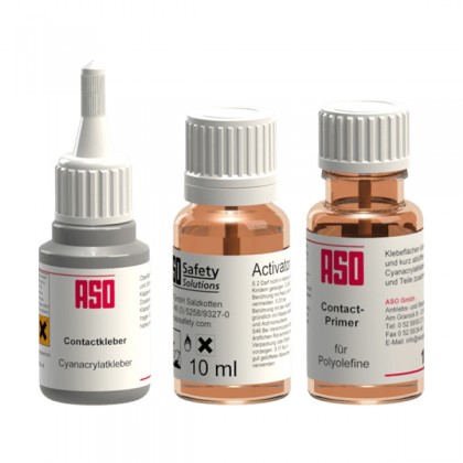 ASO glue including activator and primer for up to 4 edges