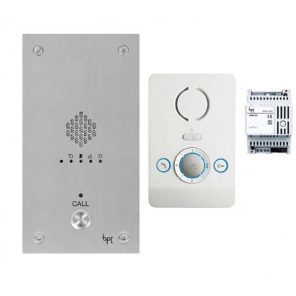 BPT VRPW1 audio access control kit - 1 way, 1 button to Perla white audio monitor(s) - DISCONTINUED