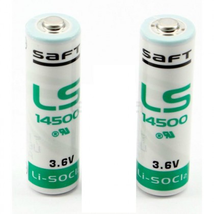 Erreka LFTBAT 2 lithium batteries 3.6V for LFT25B photocell - DISCONTINUED