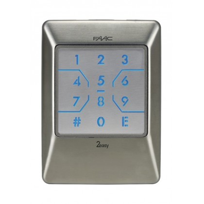 Faac XKP metal keypad with radio or BUS connection
