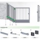 Trackless Bifold Gate Kit For A Folding Gate Up To A Total Width Of 5m