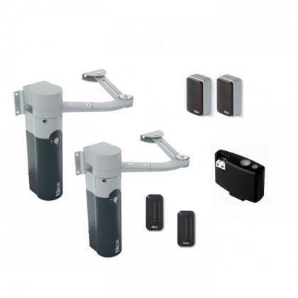 Nice WalkyKit 24Vdc articulated arm bi-directional kit for swing gate up to 1.8m