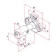 Tirard 3pts hinges for automatic aluminium gates