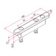 Tirard finger guide for aluminium sliding gate with fixings