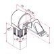 Tirard latching manual open stop 320mm with latching head