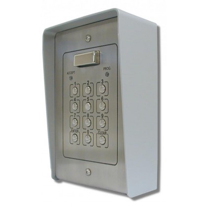 Videx 51P surface mount stainless 100 code 2 relay code lock keypad - DISCONTINUED