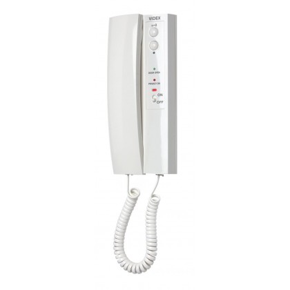 Videx 3181 VX2300 system 2 button handset with timed mute, mute LED and door open LED
