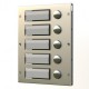 Videx 8000 series call button expansion module in stainless steel