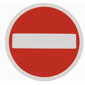 Faac No ENTRY roundel - 12" sign Faac No ENTRY roundel - 12" sign