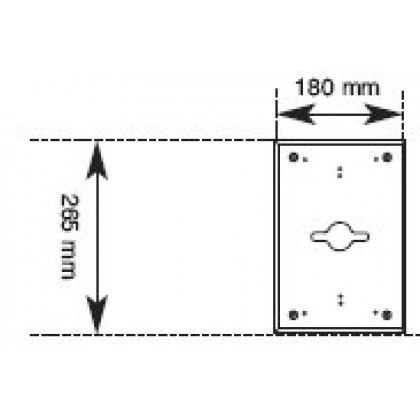 Daitem PLATE-A Fixing plate for caller units - DISCONTINUED