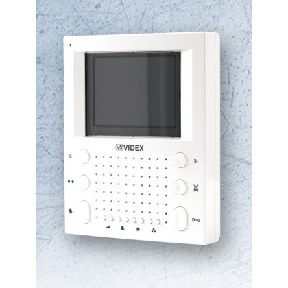 Videx SL5478N white surface mount slim line handsfree video monitor - DISCONTINUED