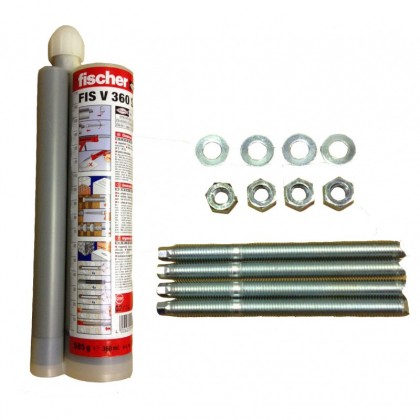 Faac resin barrier fixing kit