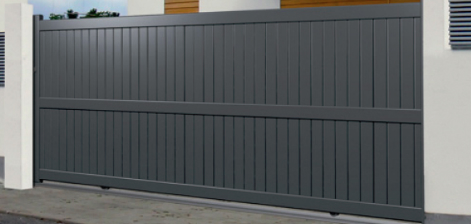 Sliding aluminium gate