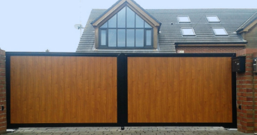 aluminium sliding driveway gate